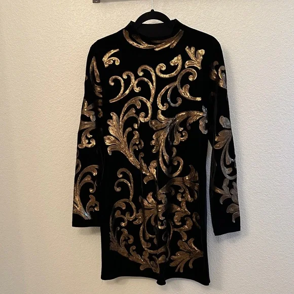 INC International Concepts Black and Gold Midi Dress is available for  purchase on au PAY Market - Imported Goods Online Store Co.Ltd. | au PAY  Market - Online Shopping Site